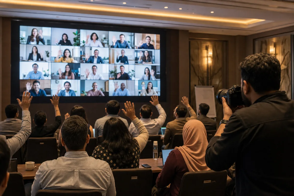 Hybrid Company Retreat Photos: How to Include Remote Employees