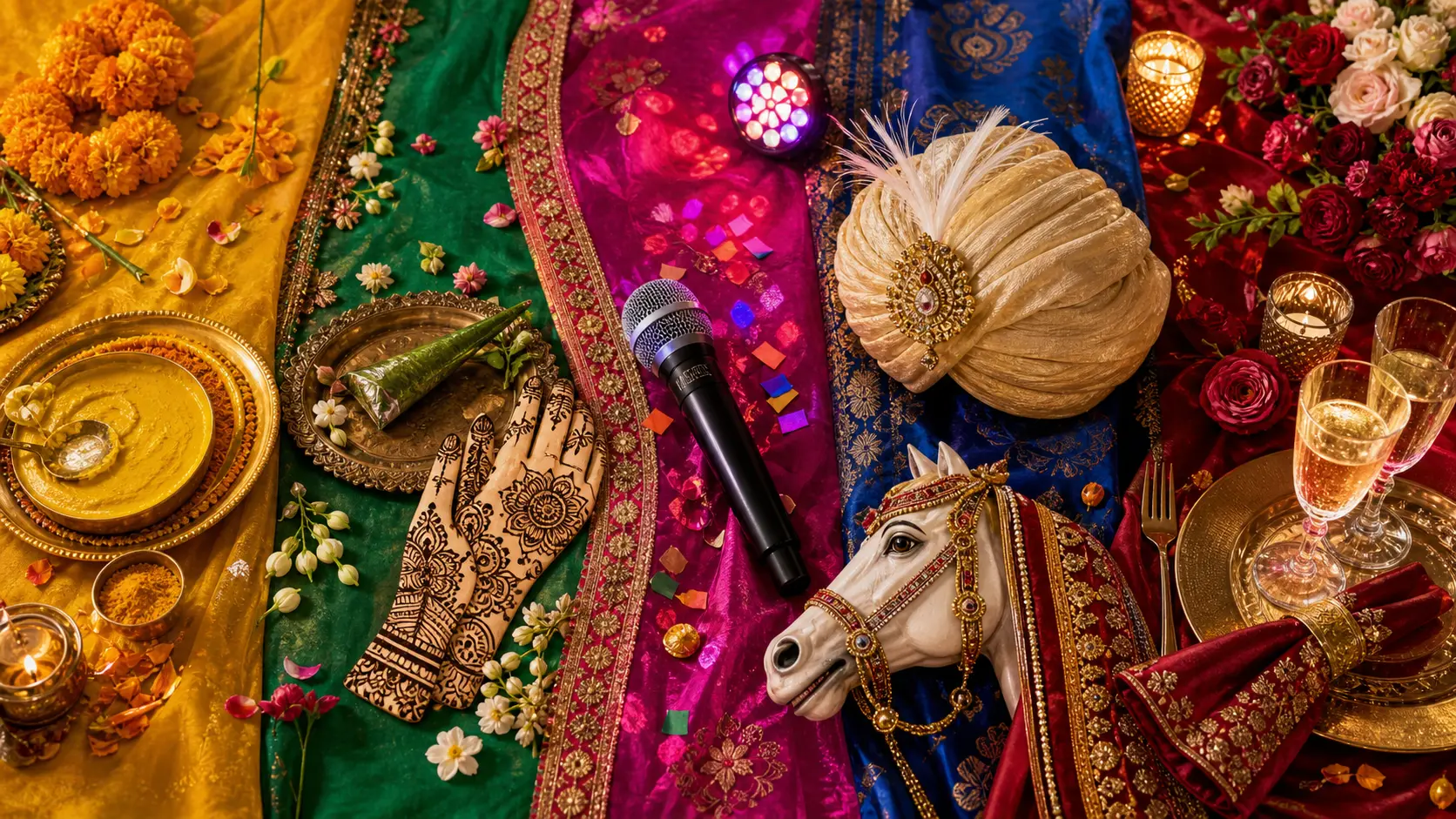 Indian wedding photographer shooting across Haldi, Mehndi, Sangeet, Baraat and Reception functions