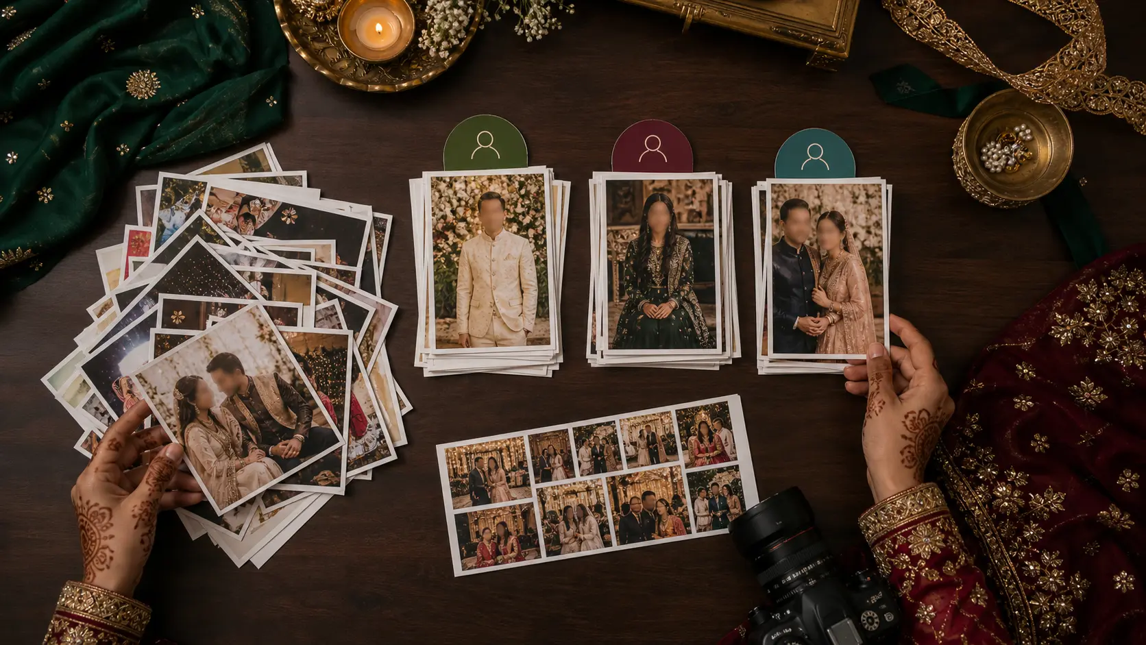 Pakistani wedding photos sorted person by person with facial recognition