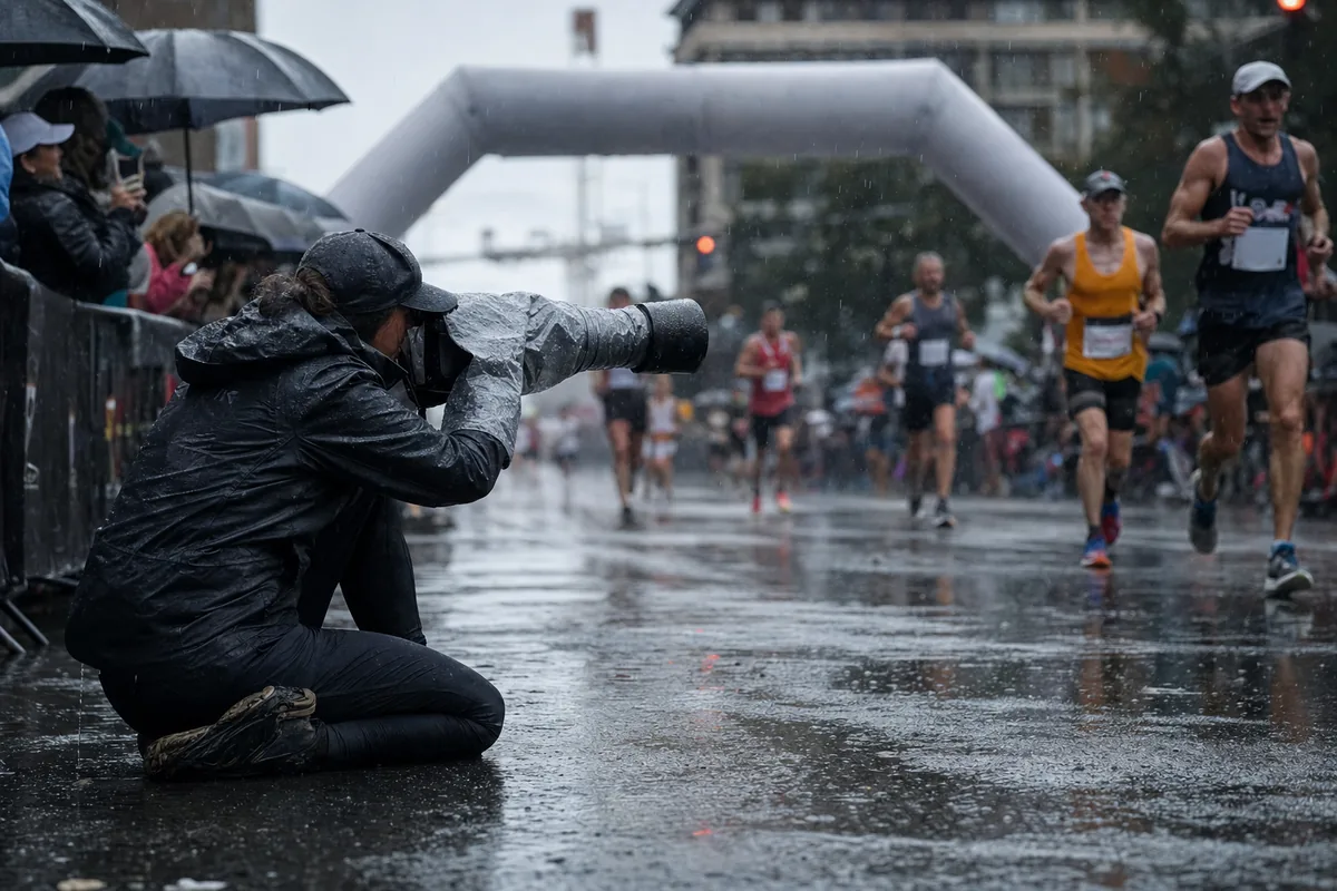 Weatherproof Race Day Photography: No Downtime in Rain, Dust or Heat