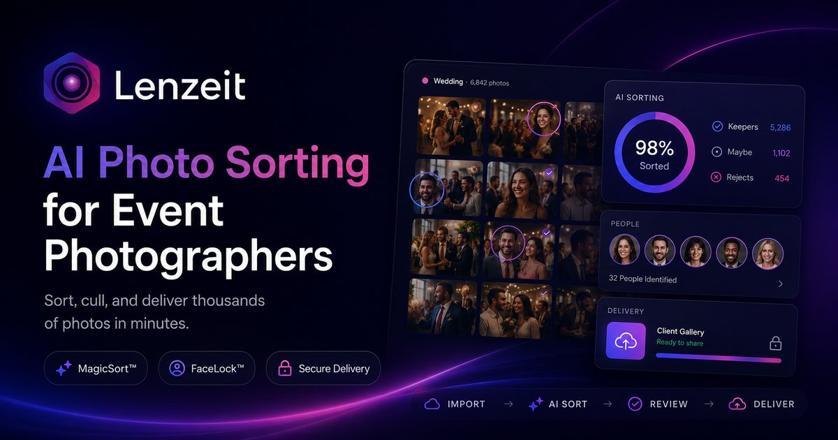 Ai Sort AI Photo Sorting Software for Event Photographers | Lenzeit